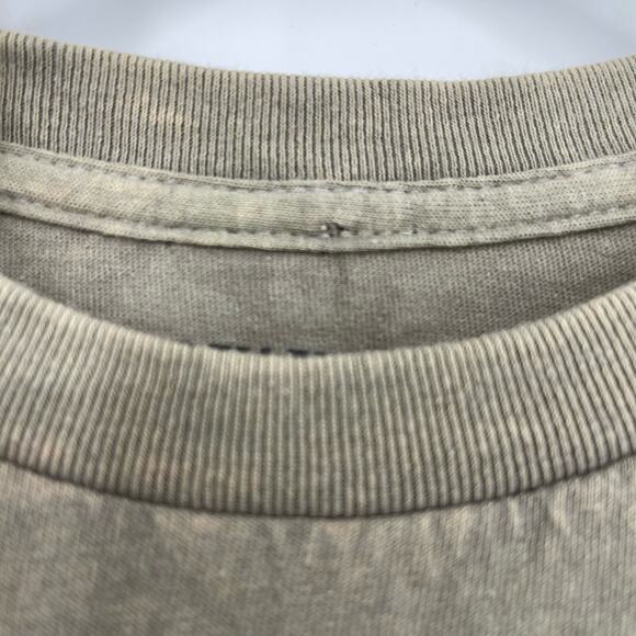 Officially Licensed Nirvana Nevermind Smiley Grunge Tee Beige Acid Wash XL - Picture 5 of 6